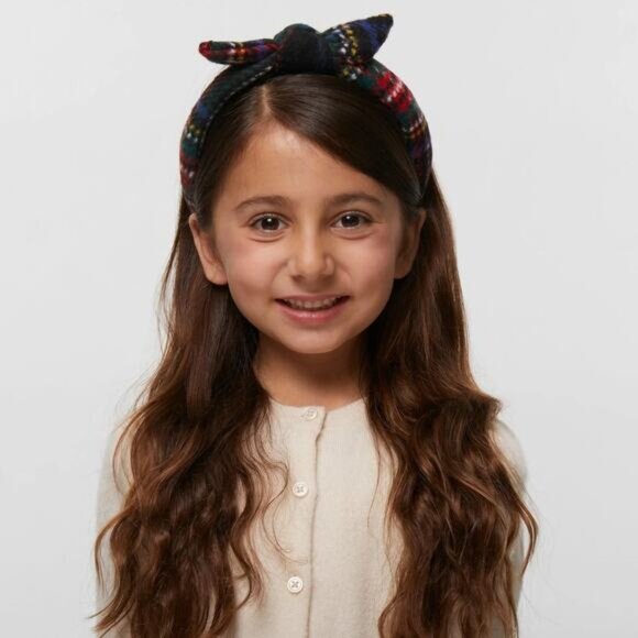 Lele Sadoughi Other - NWT Lele Sadoughi Kids Jet Plaid Flannel Knotted Headband Multi Color One Size